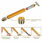 GoldenSkin Revitalizing Electric Facial Massage Roller